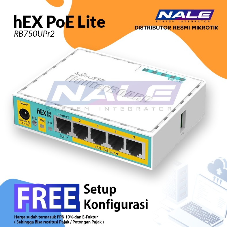 Mikrotik Router RB750UPr2 hEX PoE lite