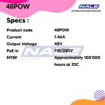 Mikrotik 48POW 48V 1.46A 70W power adapter - Gambar 3