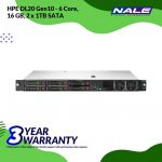 HPE P17081-B21 DL20 Gen10 - 6 Core, 16GB,  2x 1TB SATA (4SSF) - Gambar 2