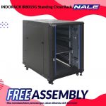 INDORACK IR8015G Standing Close Rack 15U 800mm Depth Glass Door