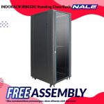 INDORACK IR8032G Standing Close Rack 32U 800mm Depth Glass Door