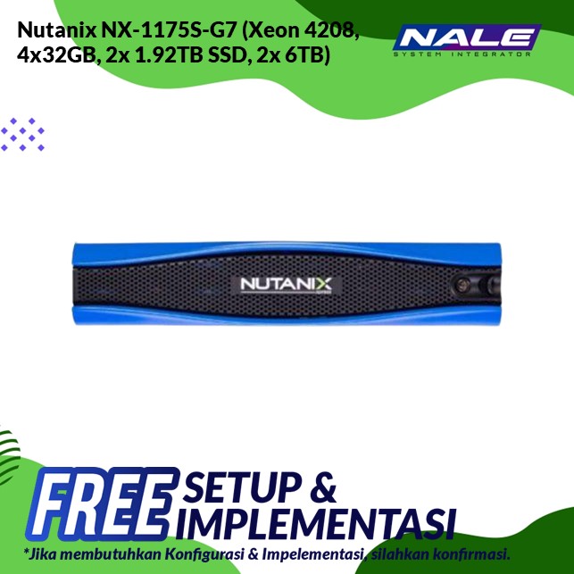 Nutanix NX-1175S-G7 (Xeon 4208, 4x32GB, 2x 1.92TB SSD, 2x 6TB)