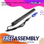 INDORACK PDU 12 Outlet with Head Plug 3pin 2P+E 16A (PDU12G/E-16A)
