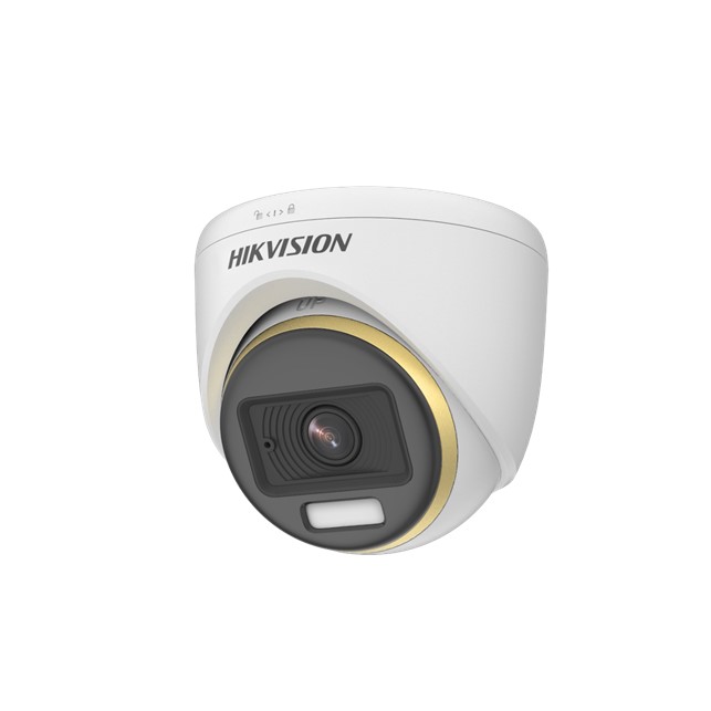 Hikvision 2 MP ColorVu Audio Fixed Turret Camera (DS-2CE72DF3T-FS)