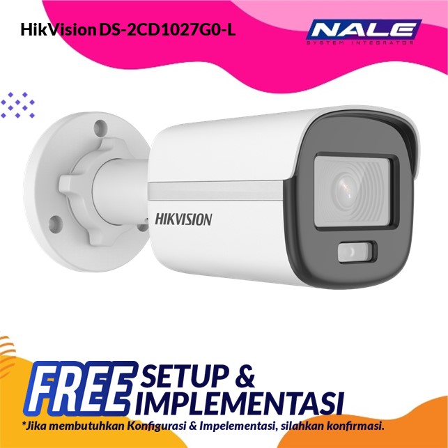 HikVision 2 MP ColorVu Fixed Bullet Network Camera (DS-2CD1027G0-L)