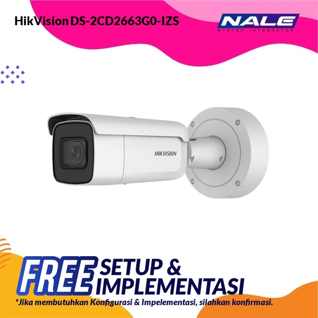 HikVision 6 MP Outdoor WDR Motorized Varifocal Bullet Network Camera (DS-2CD2663G0-IZS)