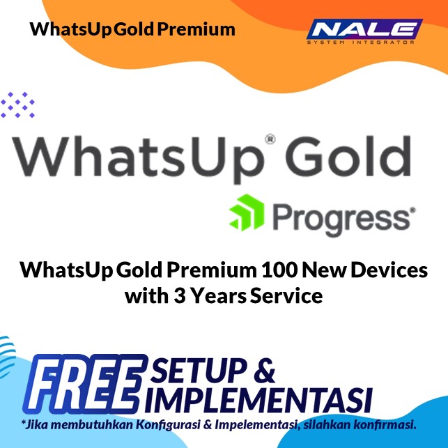 WhatsUp Gold Premium 100 New Devices with 3 Years Service