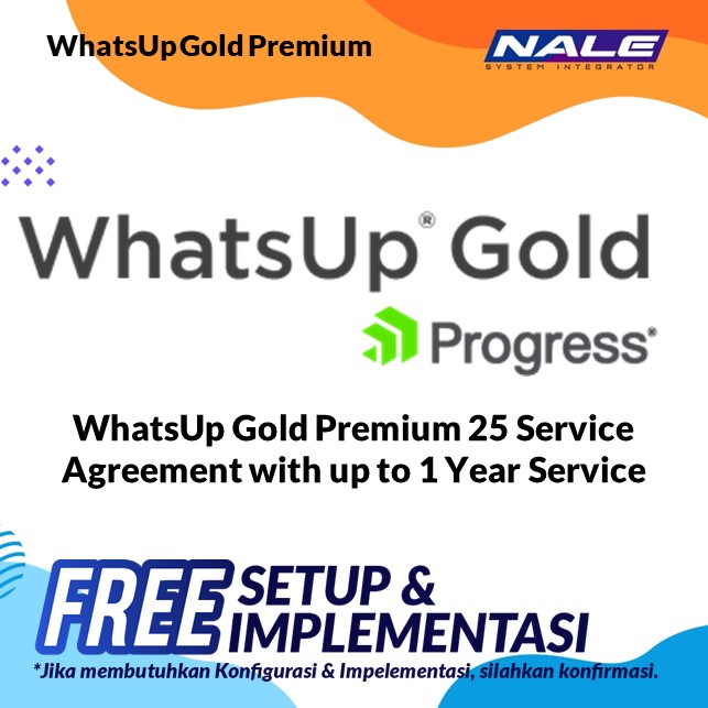 WhatsUp Gold Premium 25 Service Agreement with up to 1 Year Service