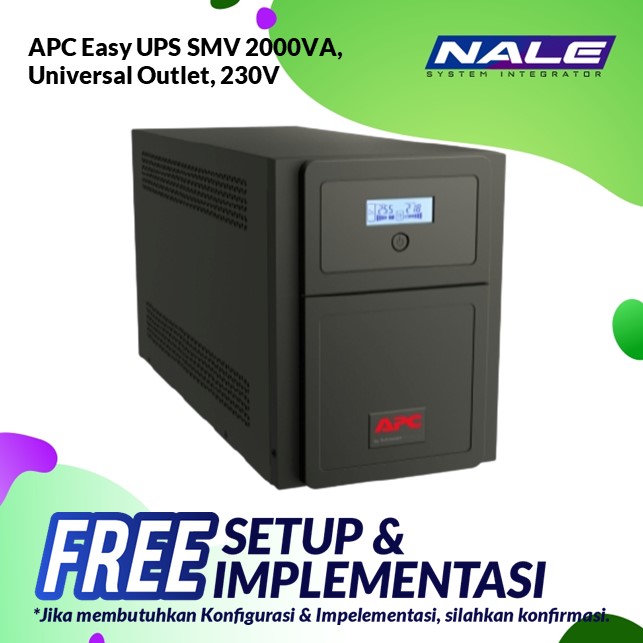 APC Easy UPS SMV 2000VA, Universal Outlet, 230V (SMV2000AI-MS)