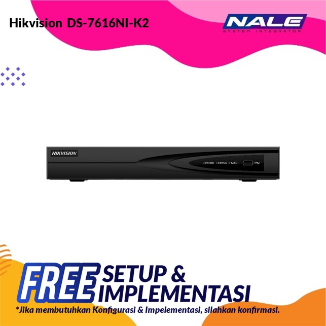 Hikvision 16-ch 1U 4K NVR (DS-7616NI-K2)