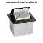 Implementation Stainless Pop Up Floor Kit (Faceplate Lantai)