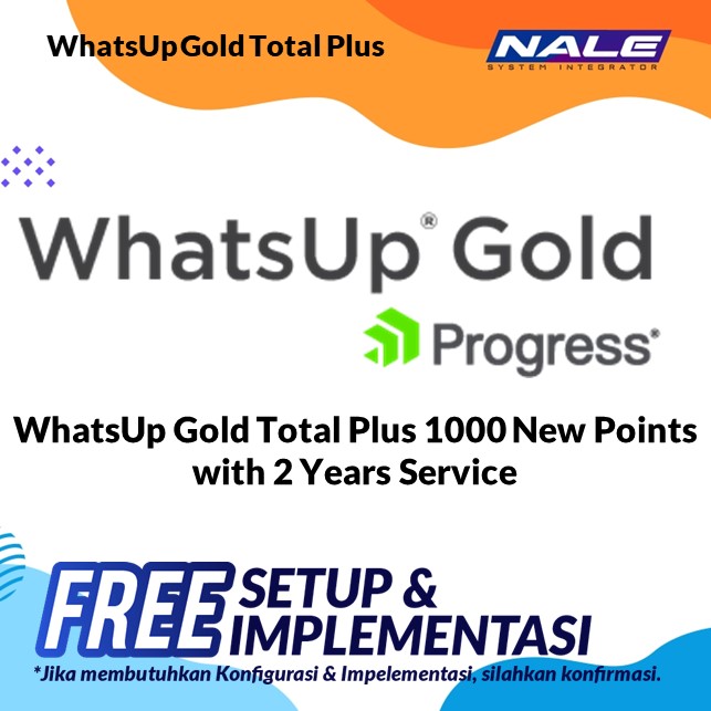 WhatsUp Gold Total Plus 1000 New Points with 2 Years Service