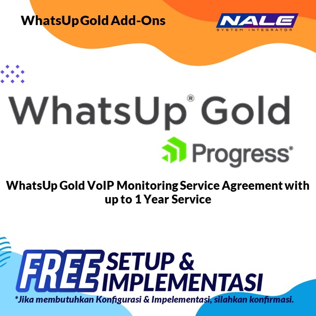 WhatsUp Gold VoIP Monitoring Service Agreement with up to 1 Year Service