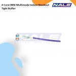 Netviel 4 Core OM4 Multimode Indoor Breakout Tight Buffer, 50/125um, Aqua (LSZH)(NVL-BOTB-MM4-004)