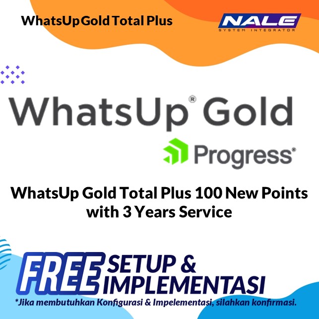 WhatsUp Gold Total Plus 100 New Points with 3 Years Service