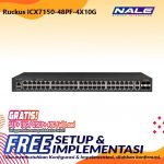 Ruckus Paket Complete Compact Switch Stackable 48-Port PoE+ (ICX7150-48PF-4X10G)