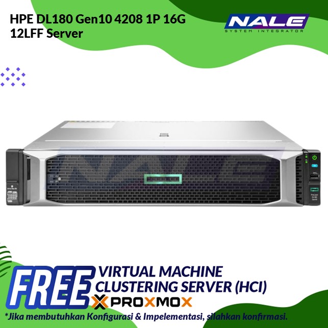 HPE DL180 Gen10 4208 1P 16G 12LFF Server (P19563-B21)