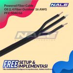 Powered Fiber Cable, OS2, 4 Fibers, Outdoor, 16AWG Conductor (PFC-S04O16)