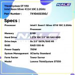Lenovo ThinkSystem ST550 Intel Xeon Silver 4114 (7X10A023SG) - Gambar 3