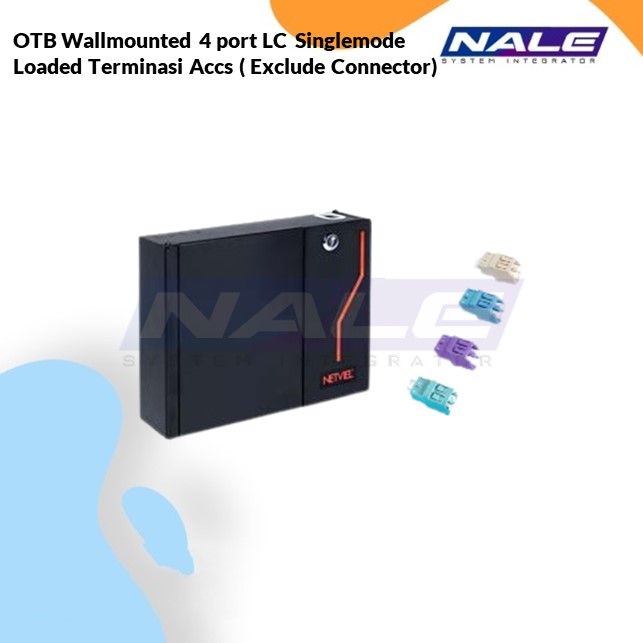 OTB Wallmounted 4 port LC  Singlemode Loaded Terminasi Accs ( Exclude Connector ) (NVL-OTB-WM-24/4-SM-LC-T)