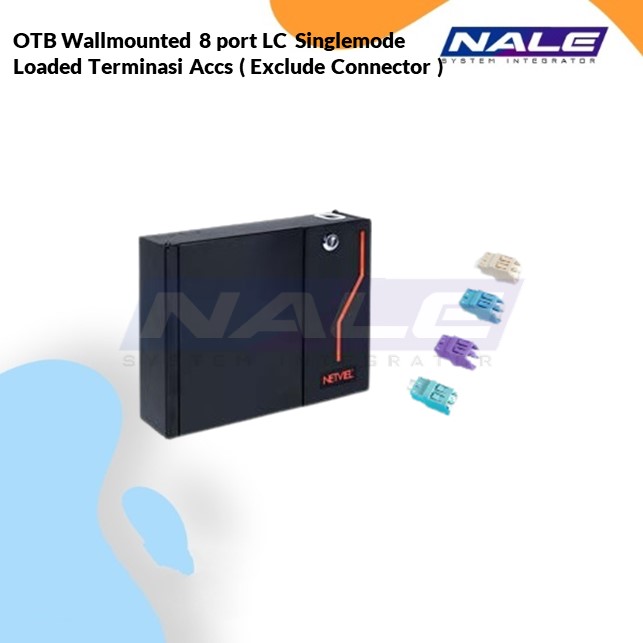 OTB Wallmounted 8 port LC  Singlemode Loaded Terminasi Accs ( Exclude Connector ) (NVL-OTB-WM-24/8-SM-LC-T)