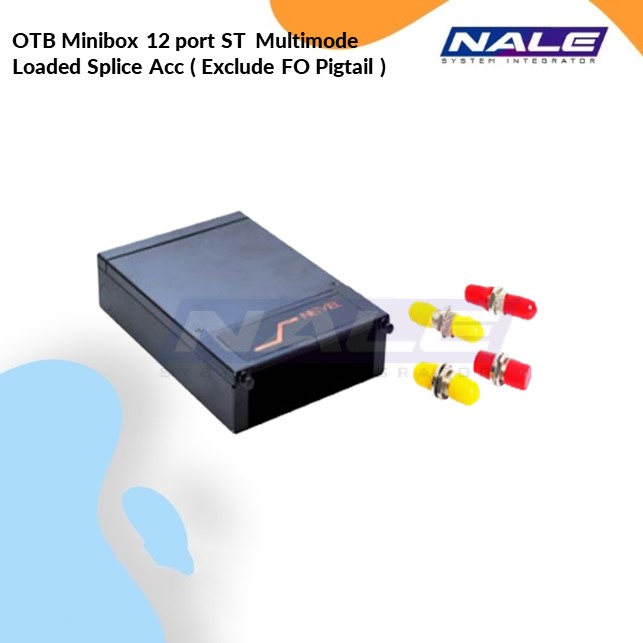 OTB Minibox 12 port ST  Multimode Loaded Splice Acc ( Exclude FO Pigtail ) (NVL-OTB-MB-12/12-ST-S)