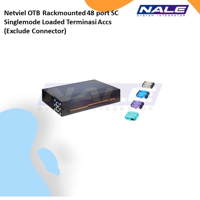 Netviel OTB Rackmounted 48 port SC Singlemode Loaded Terminasi Accs (Exclude Connector) (NVL-OTB-RM-48/48-SM-SC-T)