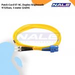 Netviel Patch Cord ST-SC, Duplex Singlemode 9/125um, 5 meter (LSZH) (NVL-DPSM1-ST-SC-005)