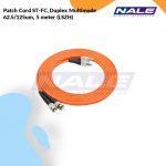 Netviel Patch Cord ST-FC, Duplex Multimode 62.5/125um, 5 meter (LSZH) (NVL-DPMM1-ST-FC-005)