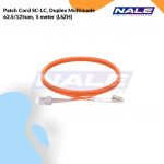 Netviel Patch Cord SC-LC, Duplex Multimode 62.5/125um, 5 meter (LSZH) (NVL-DPMM1-SC-LC-005)