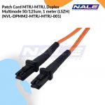 Patch Cord MTRJ-MTRJ, Duplex Multimode 50/125um, 1 meter (LSZH) (NVL-DPMM2-MTRJ-MTRJ-001)