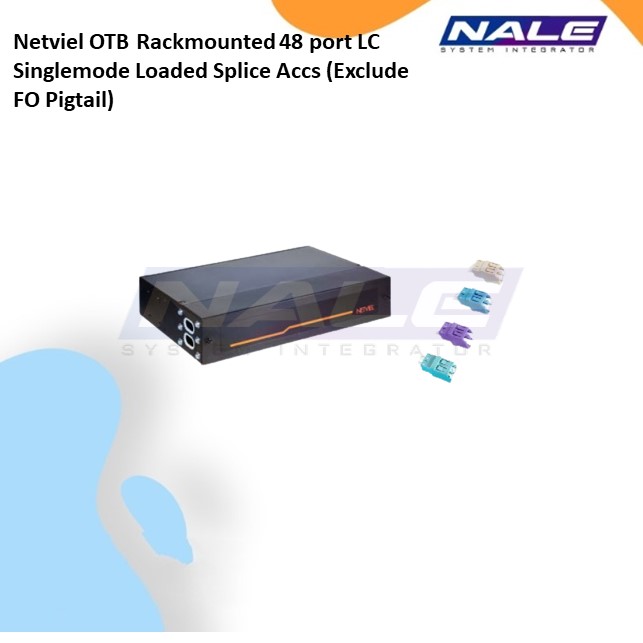 Netviel OTB Rackmounted 48 port LC Singlemode Loaded Splice Accs ( include FO Pigtail ) (NVL-OTB-RM-48/48-SM-LC-S)