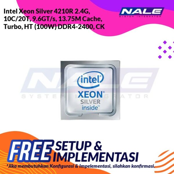 Intel Xeon Silver 4210R 2.4G, 10C/20T,DDR4-2400, CK