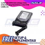 1.2TB 10K RPM SAS 12Gbps 512n 2.5in Hot-plug Hard Drive, 3.5in HYB CARR, CK