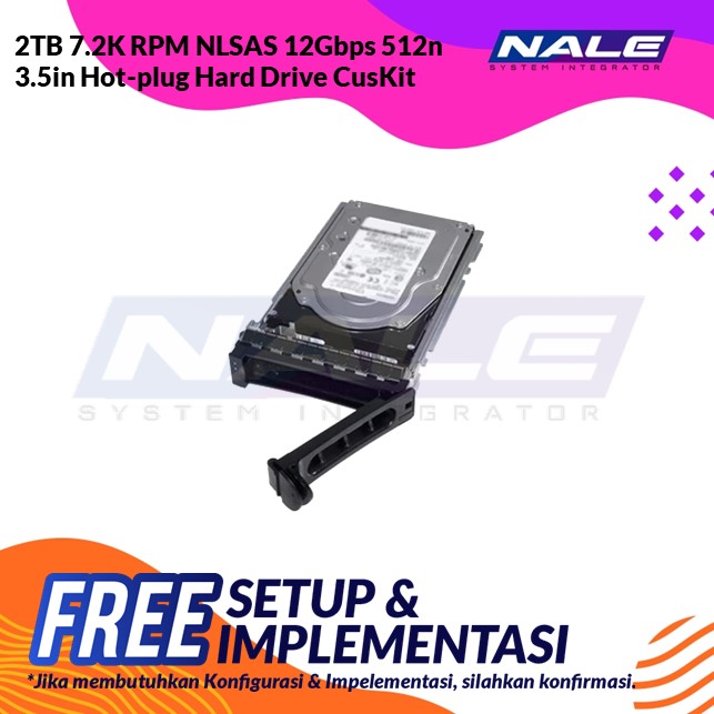 1TB 7.2K RPM NLSAS 12Gbps 512n 3.5in Hot-plug Hard Drive CusKit (400-ALOB 1)