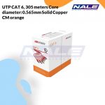 HikVision UTP CAT 6, 305 meters Core diameter: 0.565mm Solid Copper CM orange (DS-1LN6-UU)