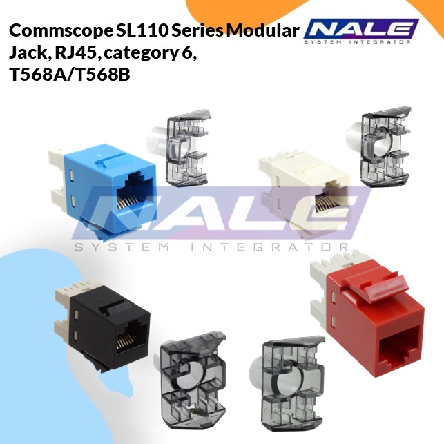 Commscope SL110 Series Modular Jack, RJ45, category 6, T568A/T568B