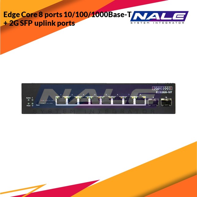 Edge Core 8 ports 10/100/1000Base-T + 2G SFP uplink ports (ECS2020-10T)