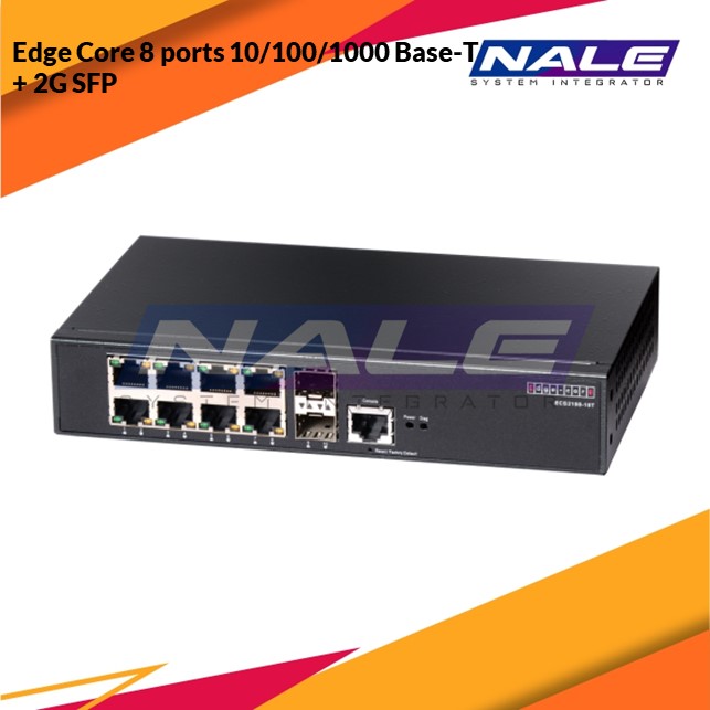 Edge Core 8 ports 10/100/1000Base-T + 2G SFP (ECS2100-10T)