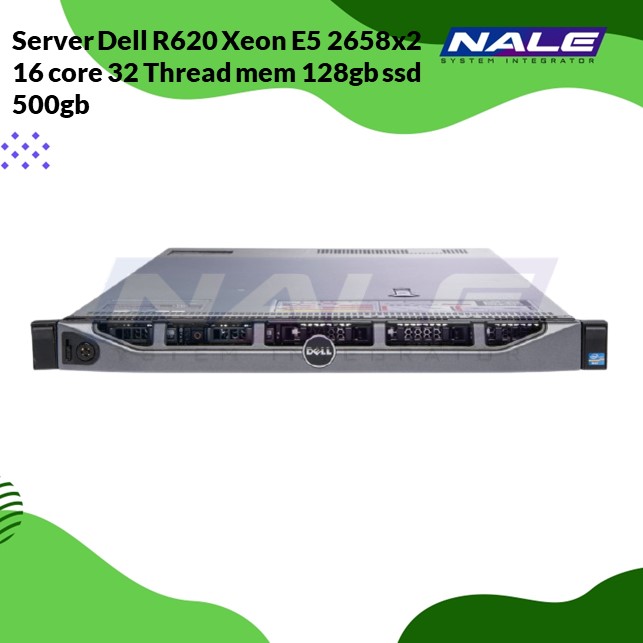 Sewa Server Dell R620 Xeon E5 2658×2 16 core 32 vCPU mem 128gb