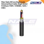 Fiber Optic 48 Core Singlemode Universal Duct Cable, Single Jacket 9/125um ( YOFC / VOKSEL / GOC / CSSI )