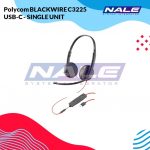 Polycom BLACKWIRE C3225 USB-C - SINGLE UNIT