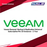 Veeam Renewal  Backup & Replication Universal Subscription Per 10 Instances - 2 Year