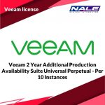 VEEAM 2 YEAR ADDITIONAL PRODUCTION  AVAILABILITY SUITE UNIVERSAL PERPETUAL - PER 10 INSTANCES