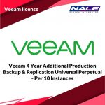 Veeam 4 Year Additional Production Backup & Replication Universal Perpetual - Per 10 Instances