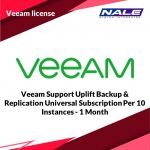 Veeam Support Uplift Backup & Replication Universal Subscription Per 10 Instances - 1 Month