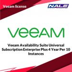 Veeam Availability Suite Universal Subscription Enterprise Plus 4 Year Per 10 Instances