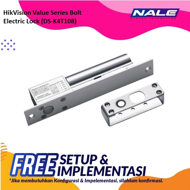 HikVision Value Series Bolt Electric Lock (DS-K4T108)