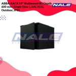 ABBA RACK 19" Wallmount Outdoor Cabinet 8U Depth 600mm, Width 600mm (Single Door), IP55 (Material Steel with Powder Coated), RAL7035