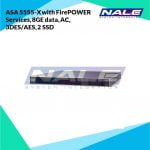 ASA 5555-X with FirePOWER Services, 8GE data, AC, 3DES/AES, 2 SSD